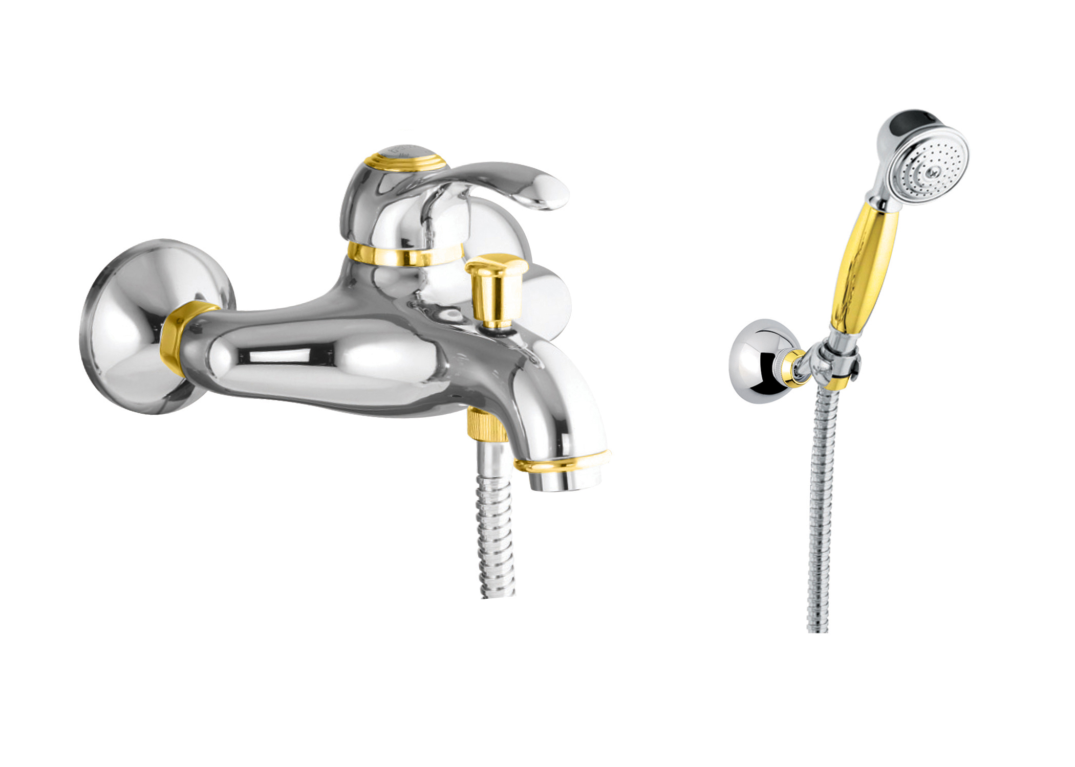 47CO5103 Смеситель для ванны , хром-золото Fiore JAFAR  - Вид №1