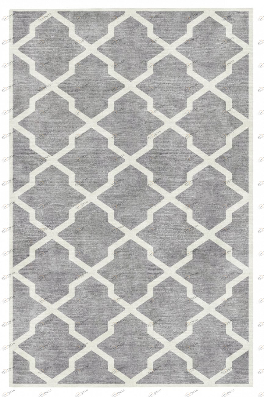 Ковер Square Cold Grey 160x230 DOLLY CAPRETS ДИЗАЙНЕРСКИЕ, TRELLIS 155631 Серый 