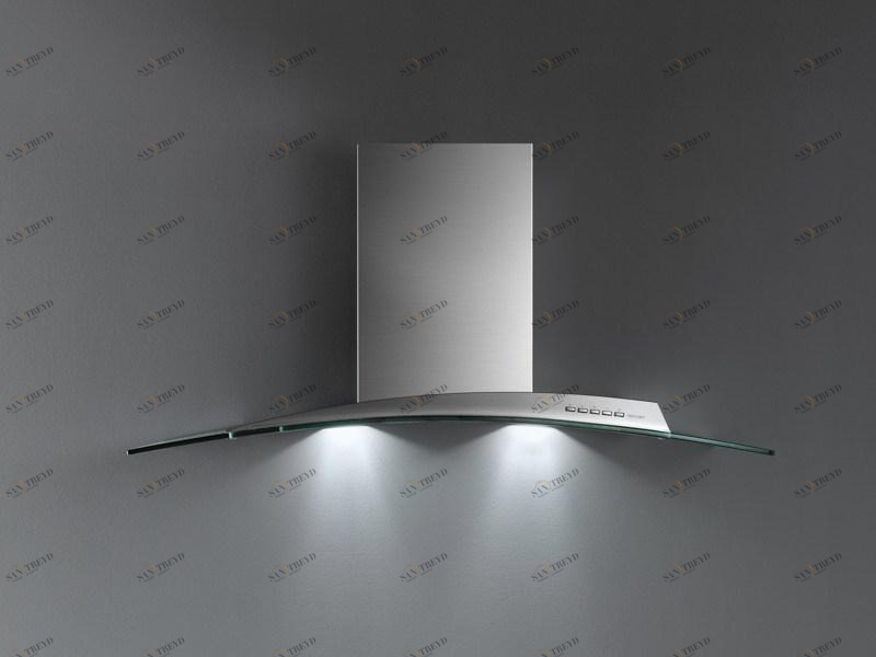 Falmec Островная вытяжка из нержавеющей стали и стекла Design sun-id-1391141