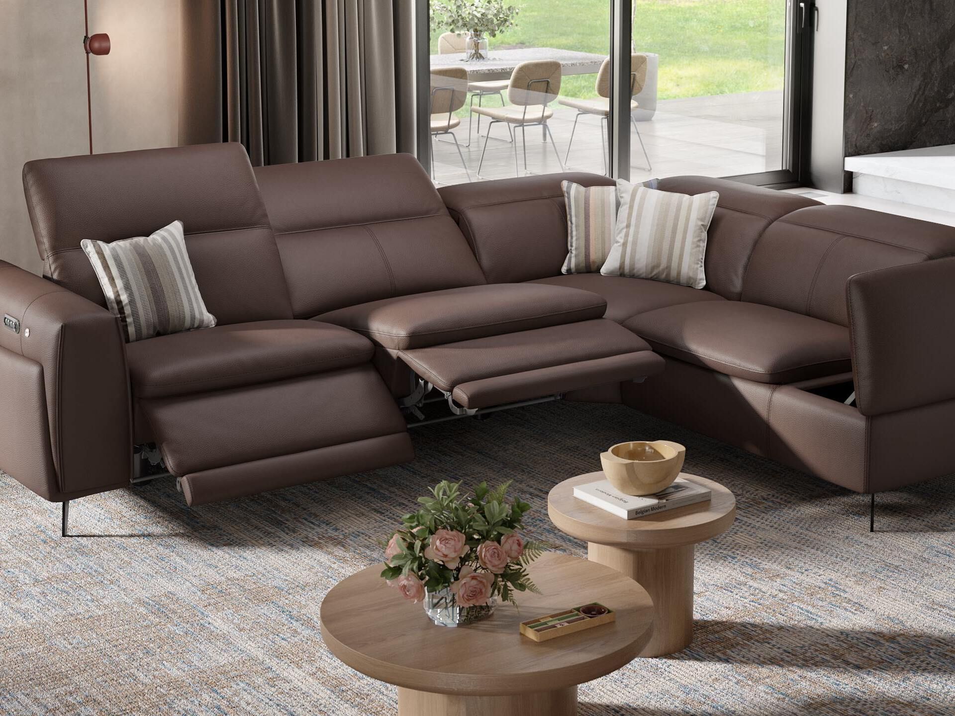 Кожаный диван Sofanella Belluno ARCH-00022164 - Вид №4