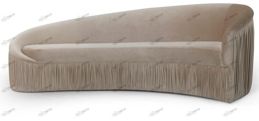 KOKET Изогнутый диван из ткани sun-id-1360858