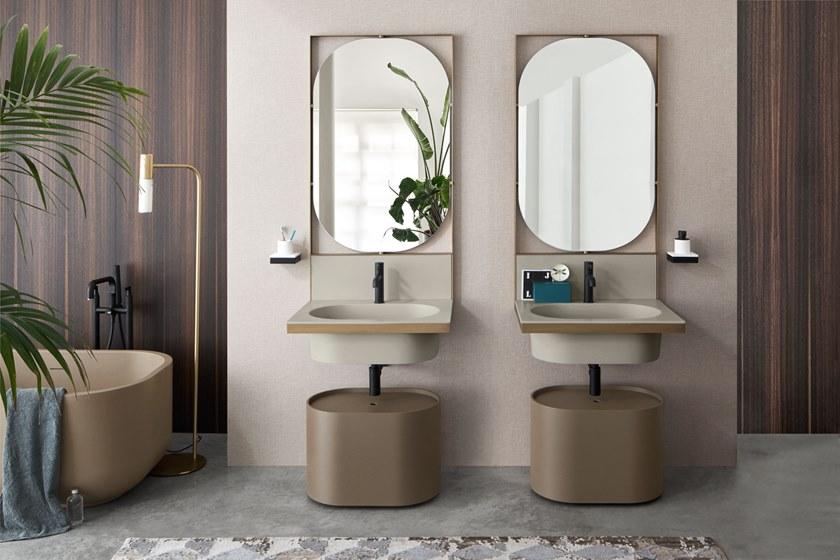 Подвесная раковина настенная овальная Ceramica Cielo Elle белая sun-id-1371989 - Вид №7