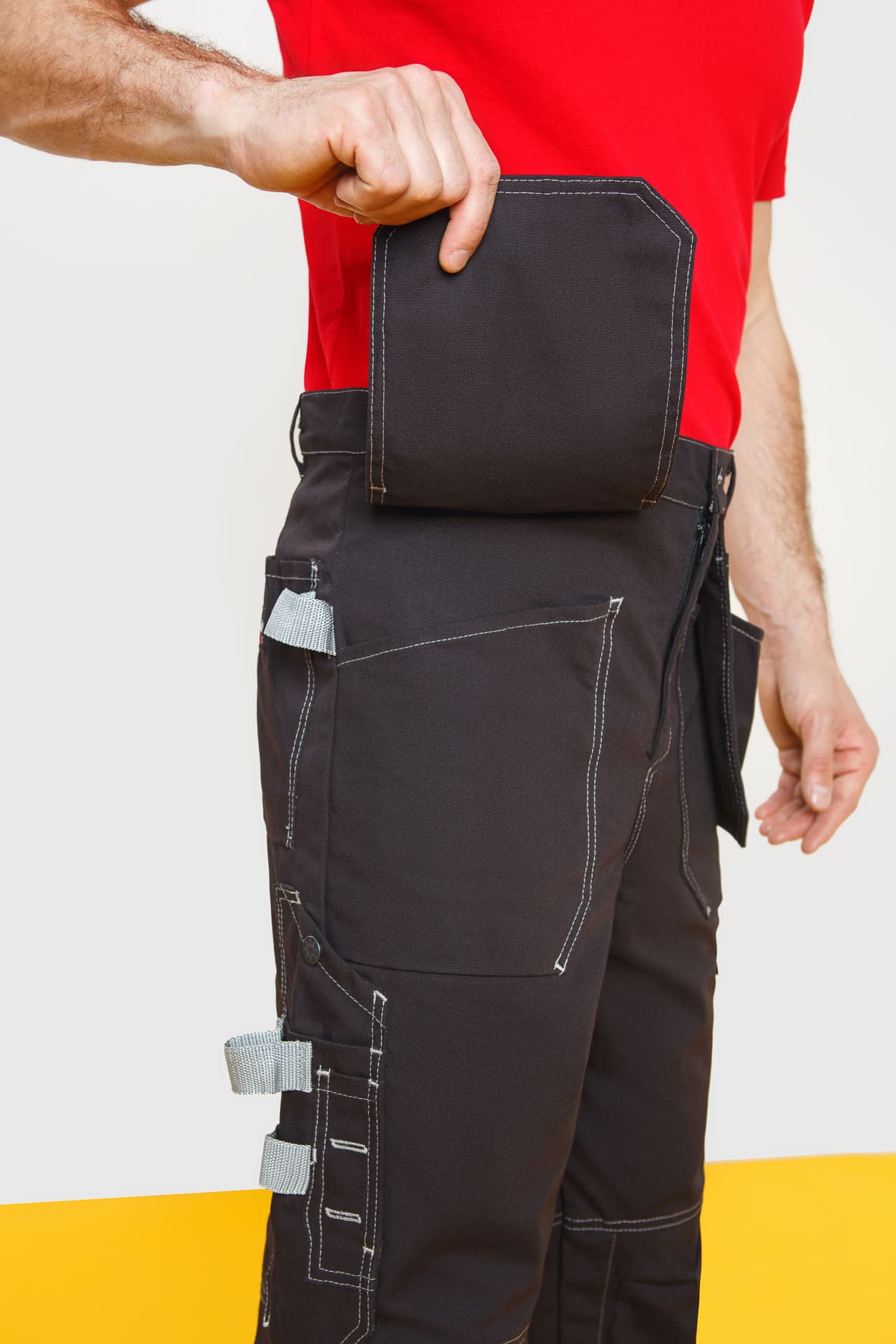 62046 Брюки  черные Union Space  Летняя спецодежда  размер 44-46/158-164  - Вид №6