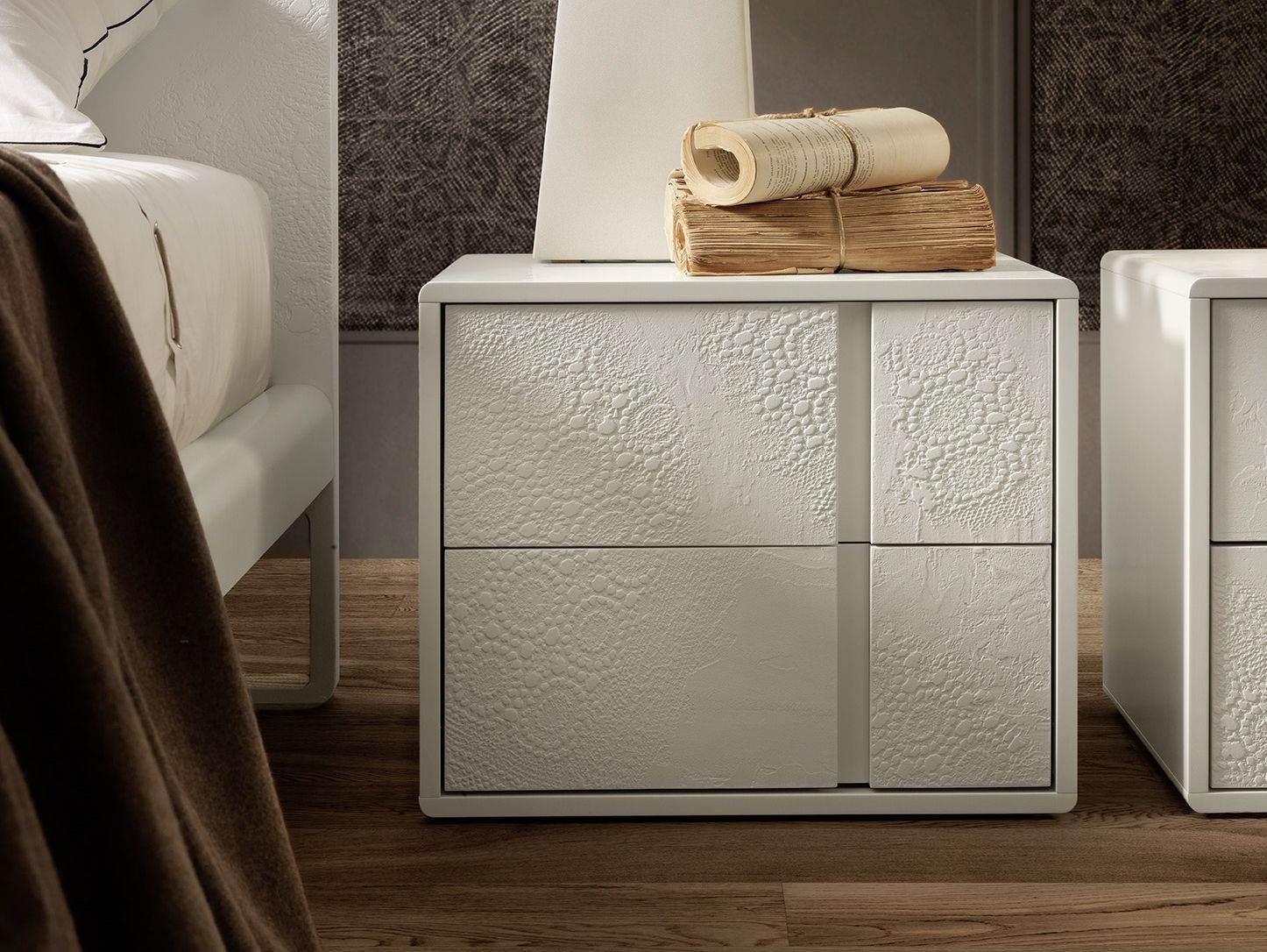 Деревянная прямоугольная тумбочка с ящиками Olivieri ARCH-00080370 - Вид №6