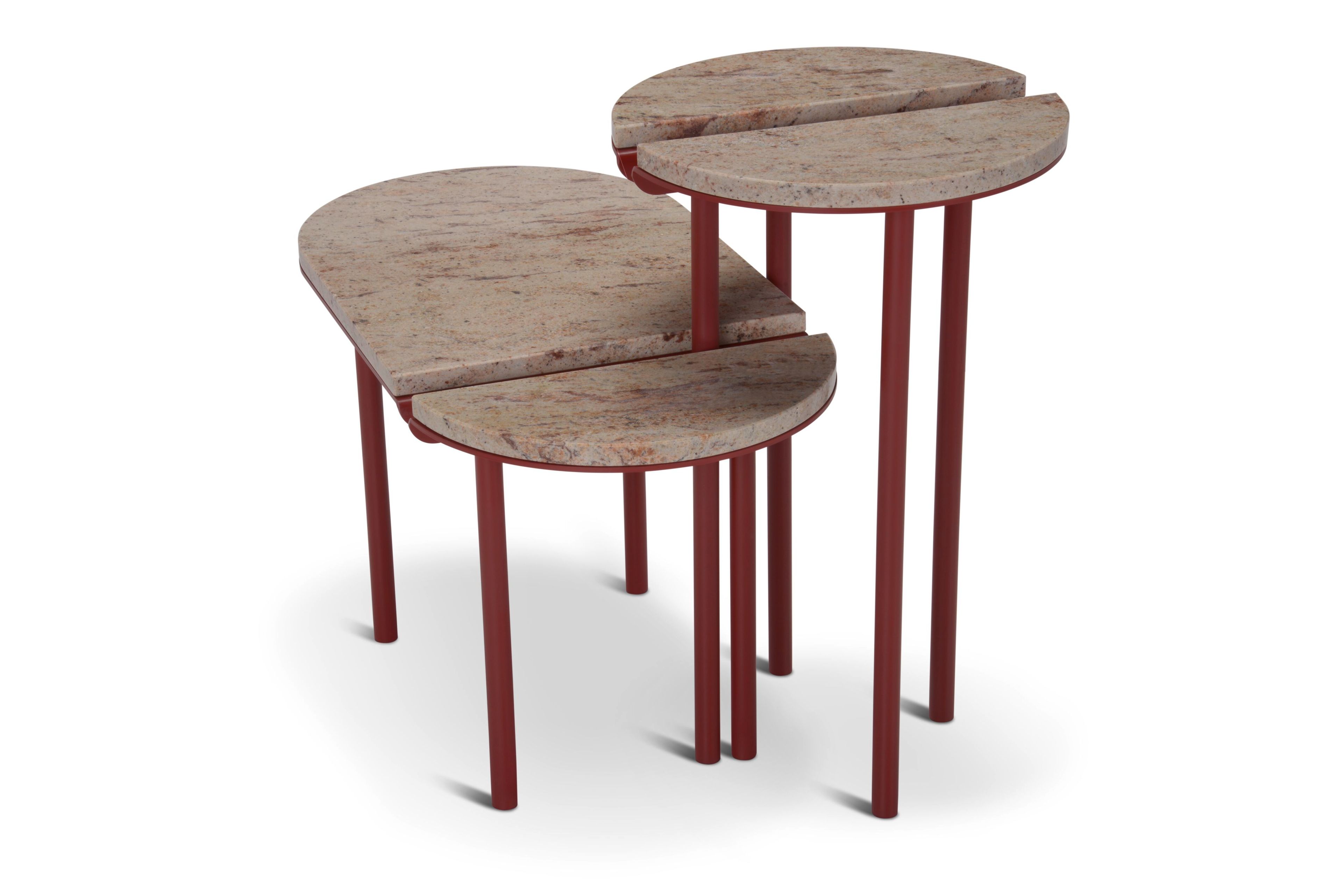 Круглый мраморный журнальный столик Shivakashi Adrenalina Orit ARCH-00134900 - Вид №1