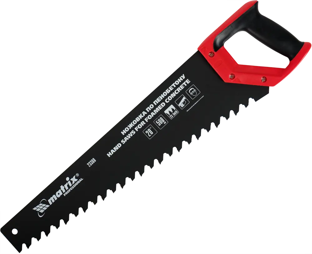 Ножовка Matrix для пенобетона с твердосплавными зубьями 500 мм 82309719