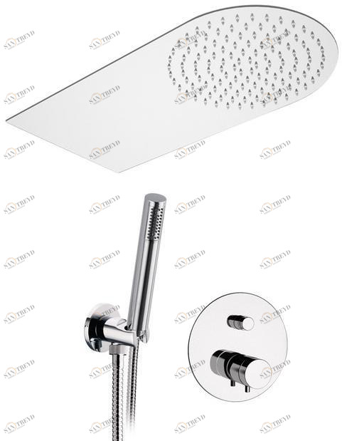 Remer Rubinetterie Смеситель для душа из хромированной латуни с ручным душем Minimal thermo Nt 09 s02 ufm