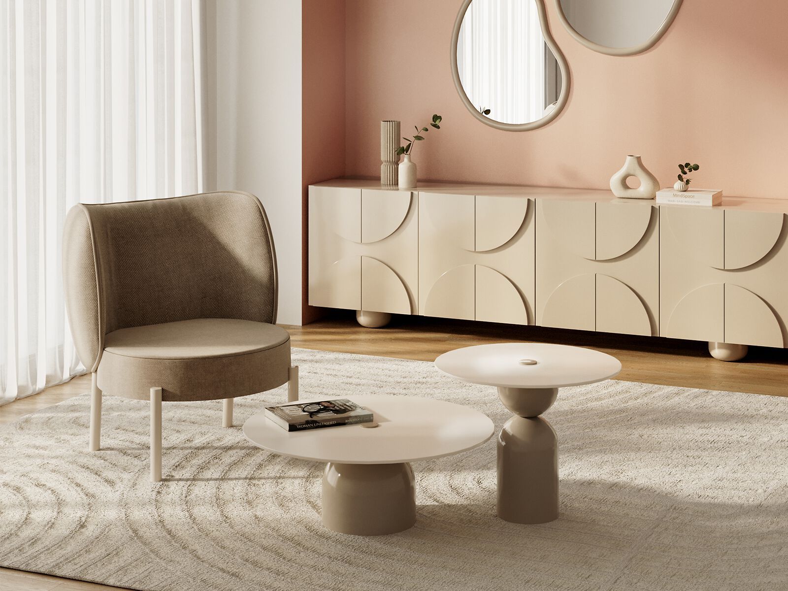 Деревянный шкаф с распашными дверями ANA ROQUE INTERIORS ARCH-00037668 - Вид №1