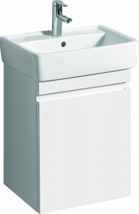 44759 IFO Renova Плоская тумба для умывальника, с ящиком и внутренним ящиком, W = 524 мм, W1 = 600 мм, T = 438 мм, глянцевый белый