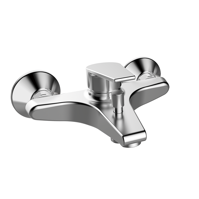 10225110 BASIC Смеситель для ванны и душа Хром GRB MIXERS 