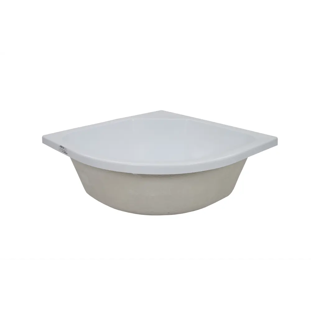 Душевой поддон акрил 1/4 круга 90x90 см в комплекте сифон каркас и фронтальная панель Santreyd ПД STLM-2081422 - Вид №3