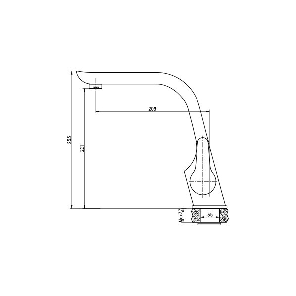 40-03P LIRA  Смеситель для кухни  ARGO kran  - Вид №1