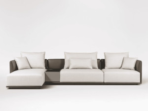 Модульный тканевый диван с отсеком для хранения