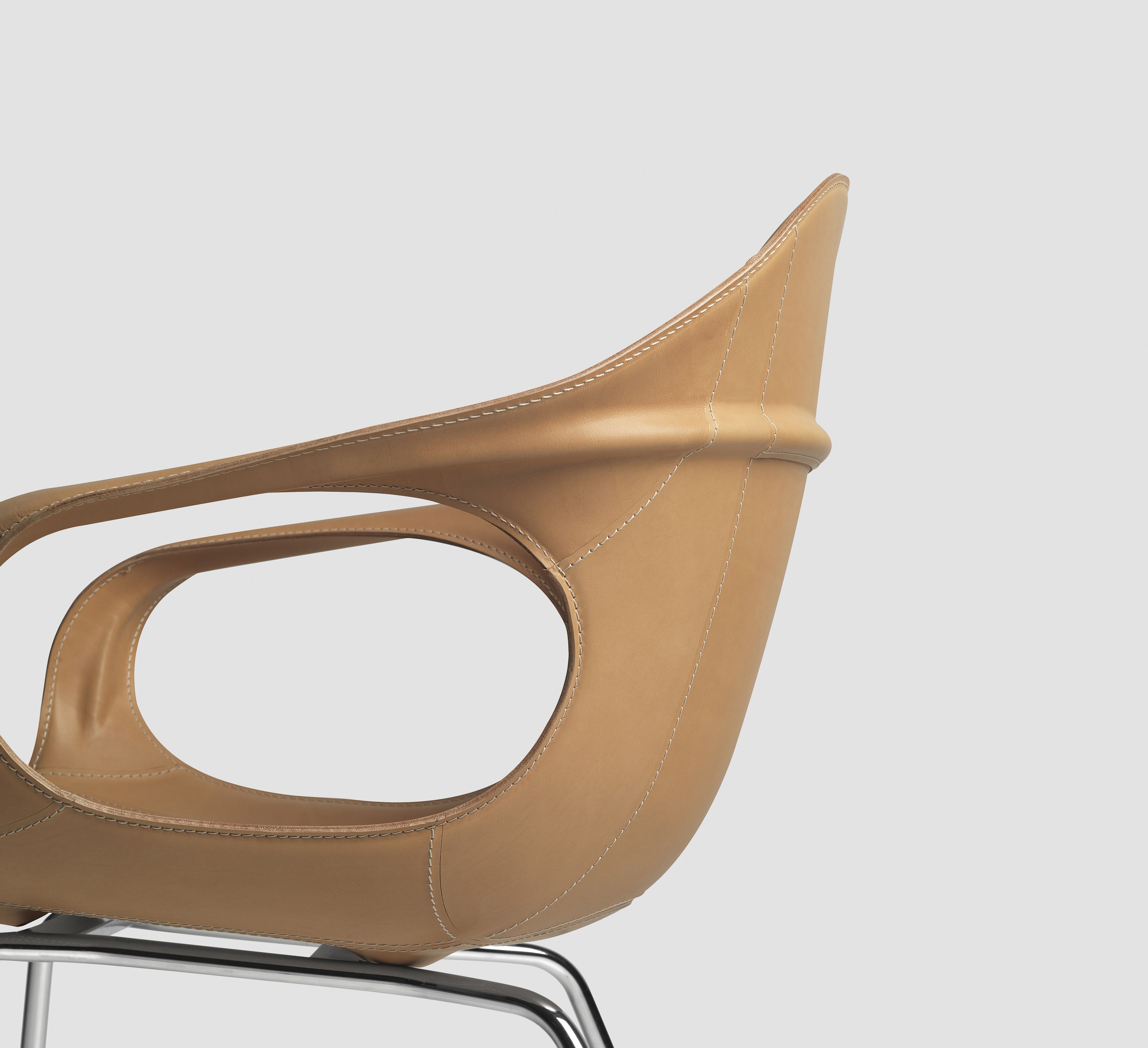 Кожаный стул с подлокотниками Kristalia ARCH-00105078