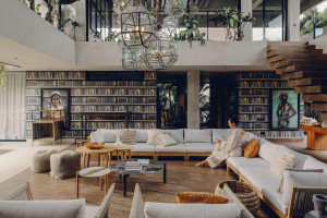 Угловое садовое кресло из ткани