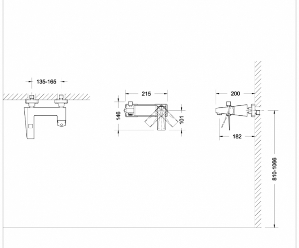 Смеситель для ванны короткий излив ICEBERG F676110G-01 bravat - Вид №1