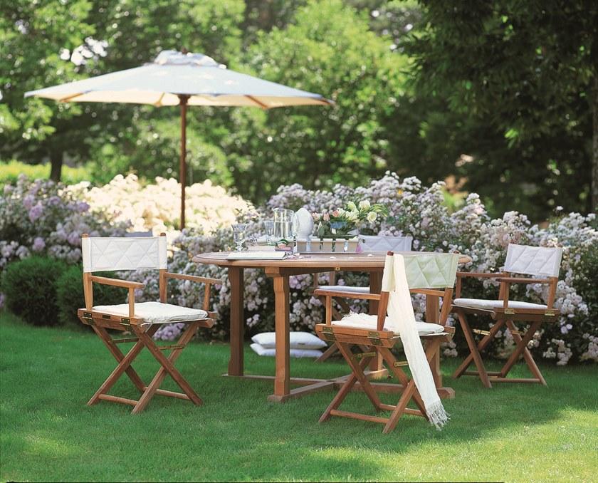 Unopiù Складной стул из тика и хлопка Ginger Ginpost - Вид №2