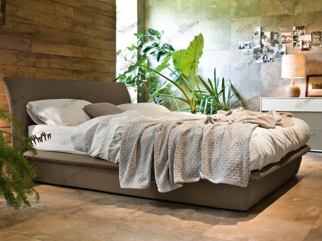 ZANETTE Кровать для хранения, обитая кожей sun-id-1496493