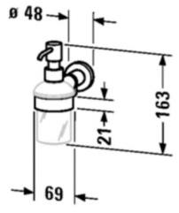 Duravit Дозатор для жидкого мыла D-code sun-id-1344540 - Вид №1