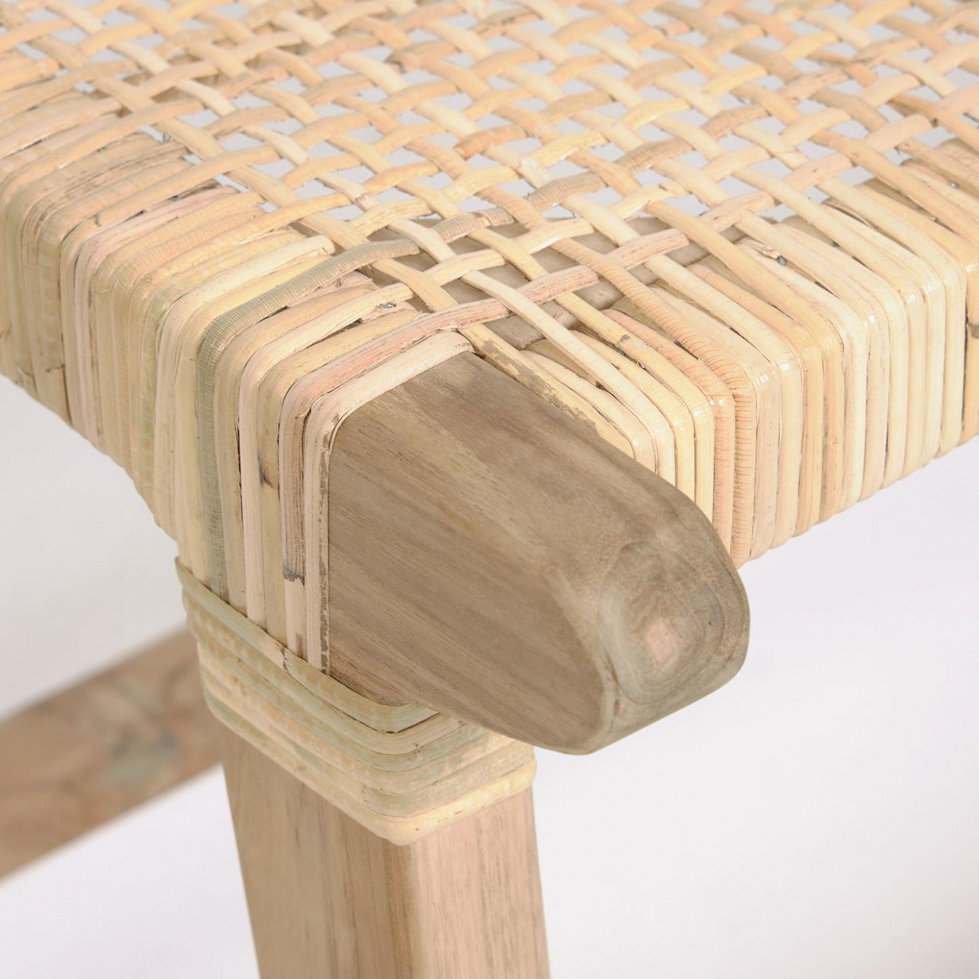 101082 Скамья из массива тика, 120 см La Forma Beida  - Вид №1