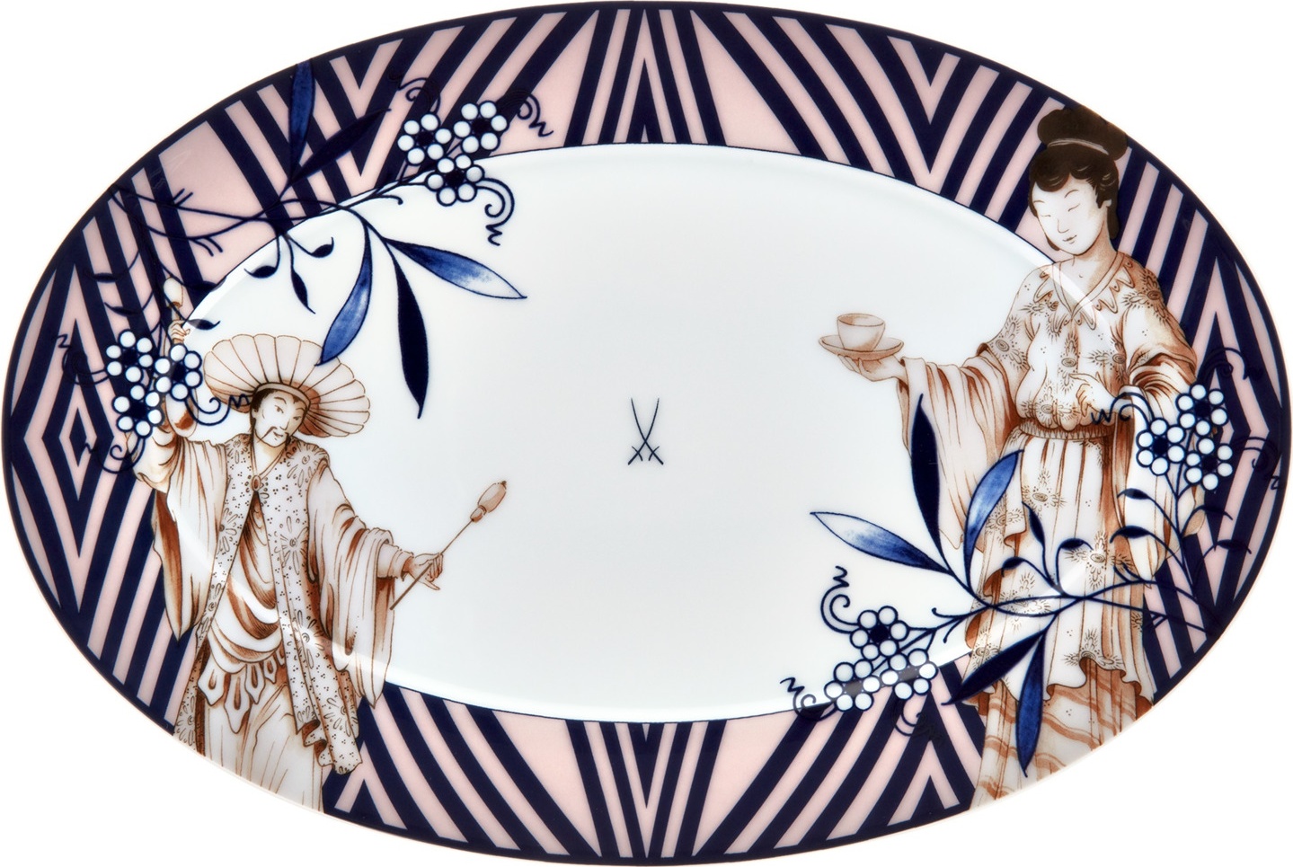 10663837 Meissen Блюдо Meissen "Коллаж. Благородный Китай" 30см Фарфор 