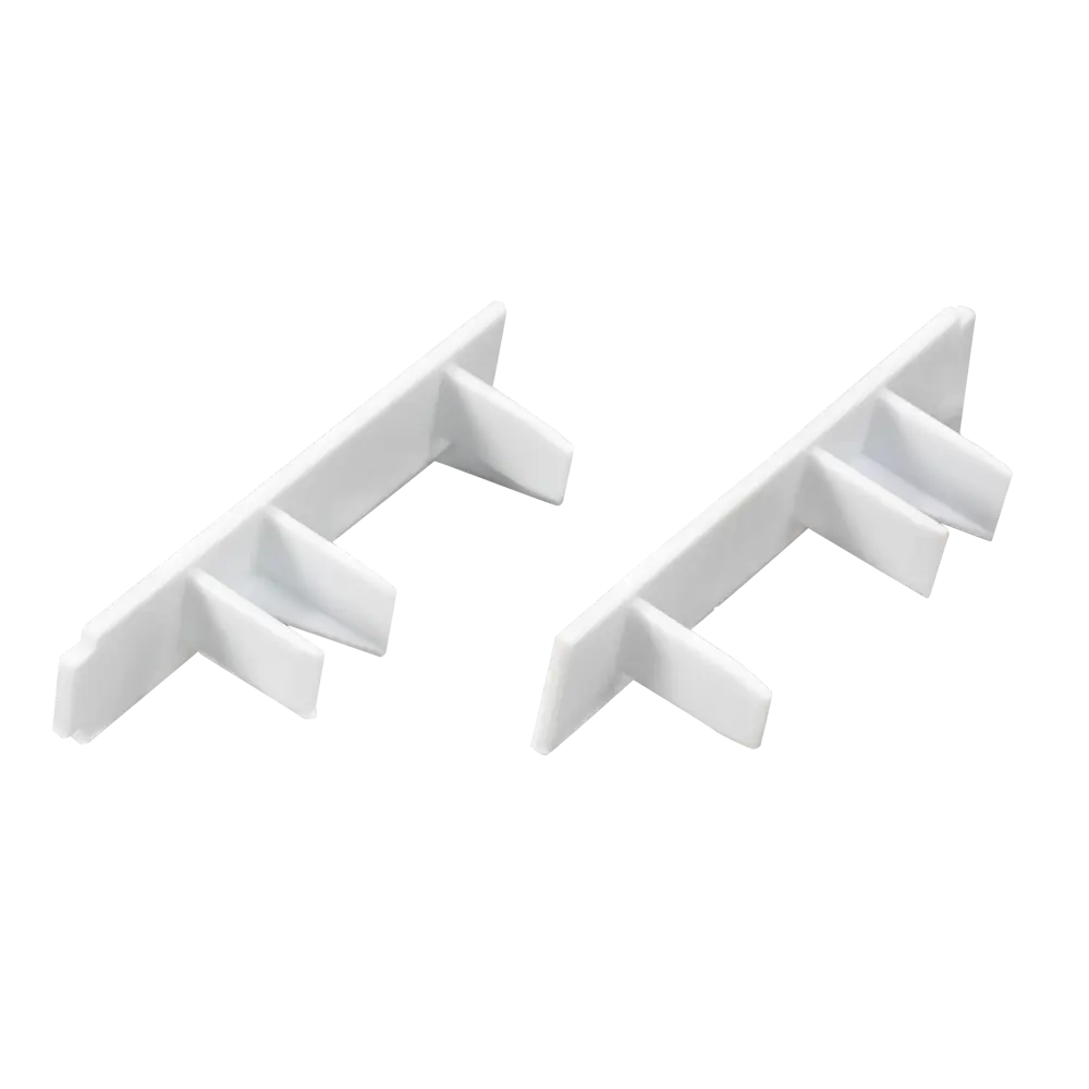 Заглушка торцевая INSPIRE для карнизов - белая ПВХ 20x80 мм 87768887 STLM-0815051