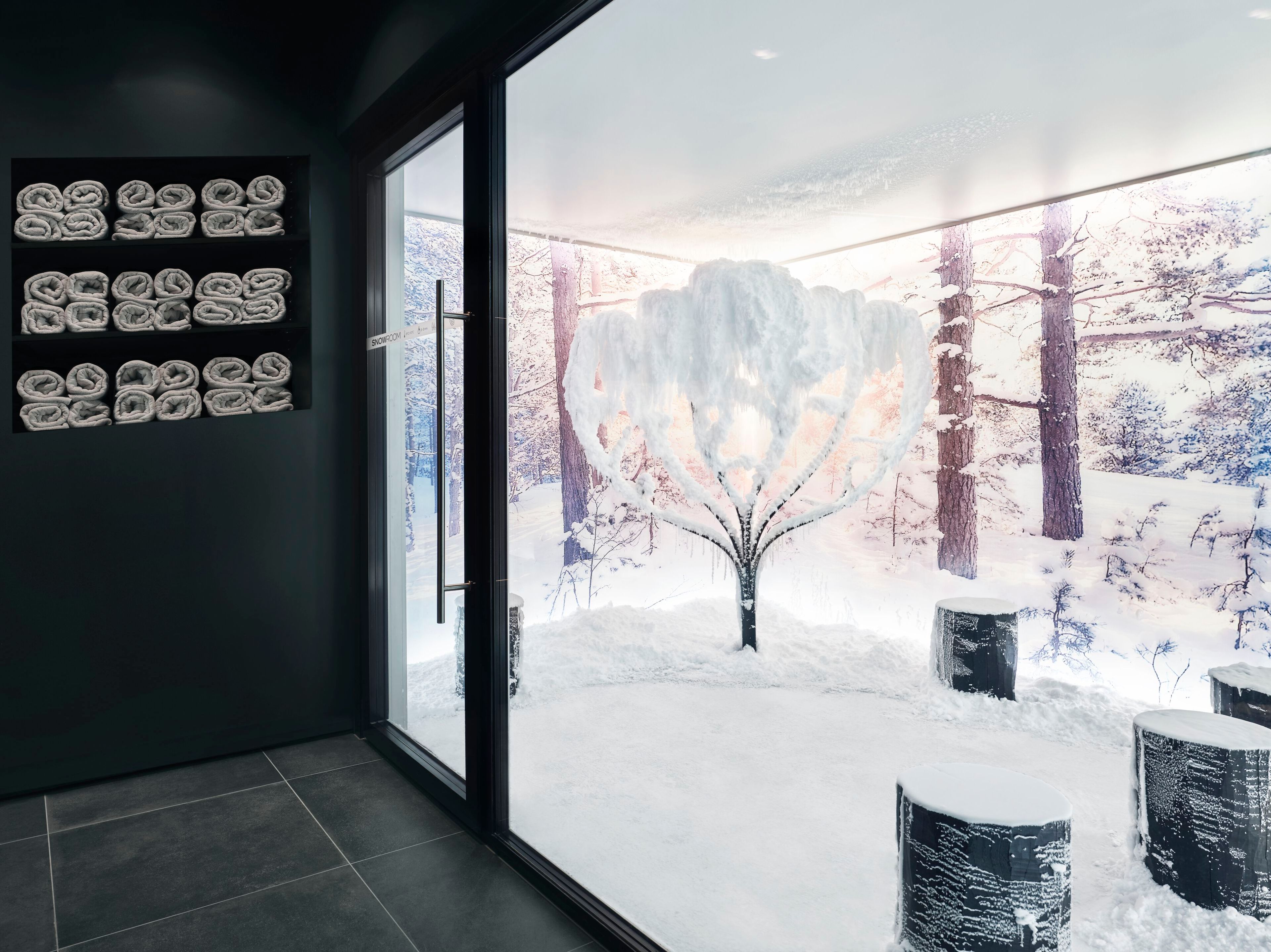 Snow sauna per spa TechnoAlpin Indoor SNOWROOM FOREST DESIGN ARCH-00039164