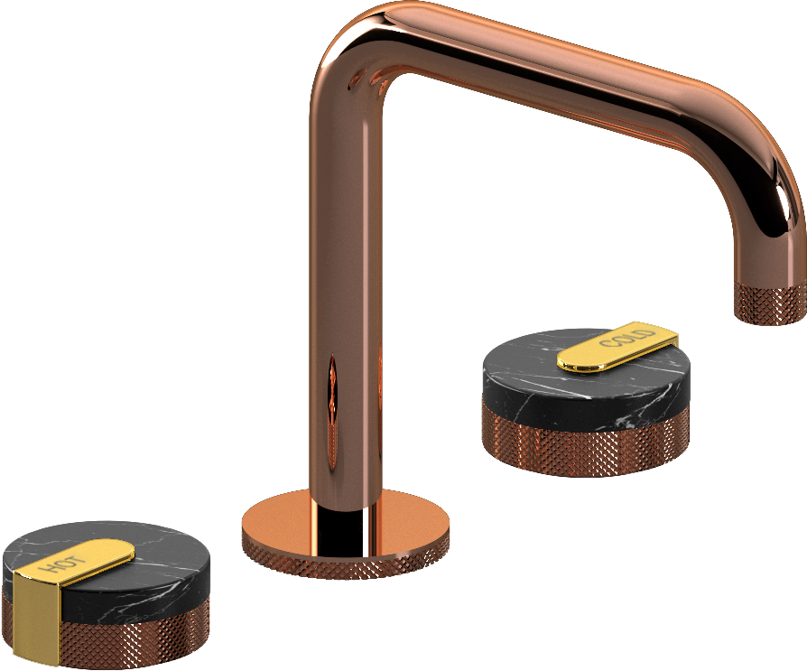 E-11511-R2MB-L1AU-RG Смеситель для умывальника на 3 отвертия GRAFF MOD+