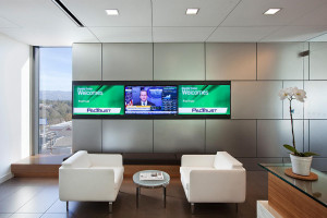 FSRT660 Система облицовки стен Levele с плавающими панелями из нержавеющей стали с отделкой из каймового камня в Кэссиди Терли, Сан-Хосе, Калифорния Forms-surfaces