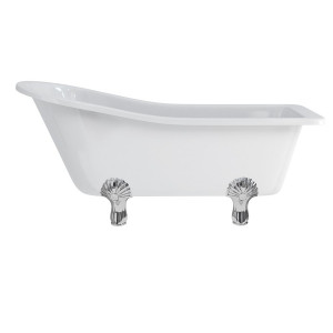 Burlington Тапочки для ванны Harewood с роскошными ножками с ножками Luxury Classic из хрома E1 L3C
