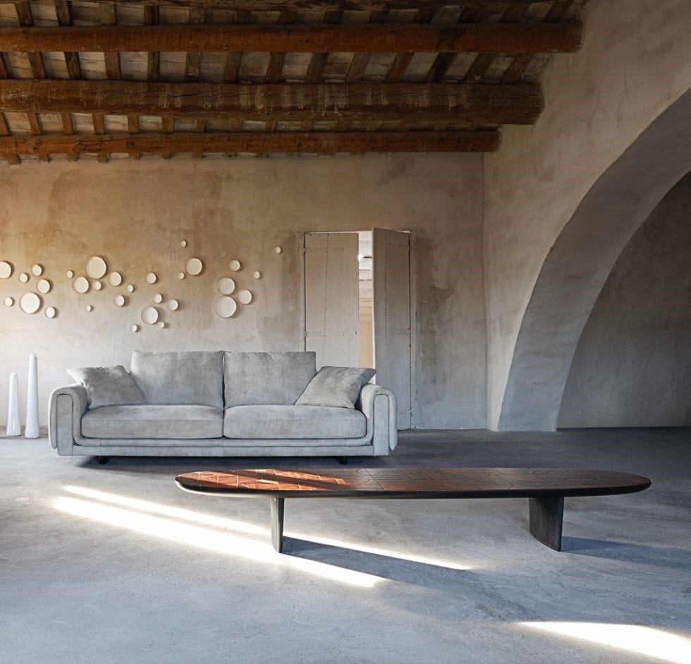 Овальный низкий журнальный столик из массива дерева ROCHE BOBOIS Nativ ARCH-00119763 - Вид №3