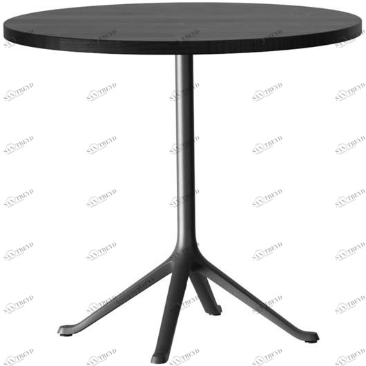 horgenglarus Круглый стол из массива дерева с основанием 4 звезды  T-1014r 