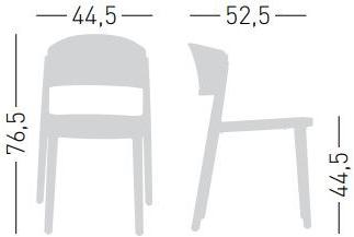 GABER Деревянный стул с открытой спинкой Abuela sun-id-1355817 - Вид №3