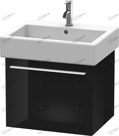 XL604404040 X-Large Тумбочка подвесная Черный глянцевый лак Duravit