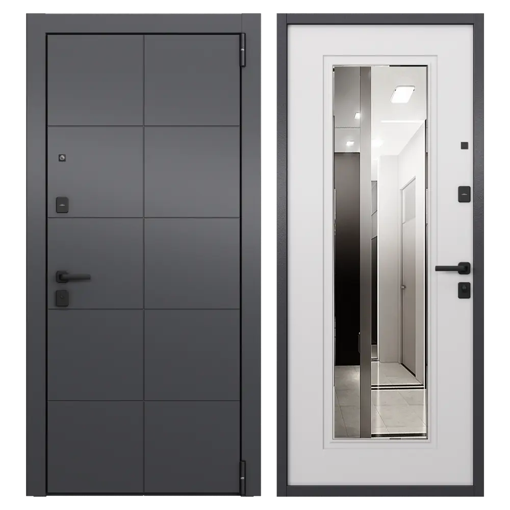 TOREX Гибсон Скай - входная металлическая дверь с зеркалом 89373490 STLM-0898224