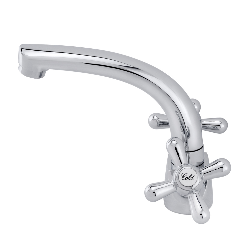 Смеситель для раковины Raiber Classic R2004 с двумя рукоятками R2004 Santreyd  - Вид №1