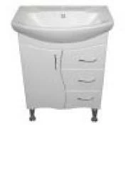 Тумба Бриз 65 /3 ящика/ с умывальником Элегант 65