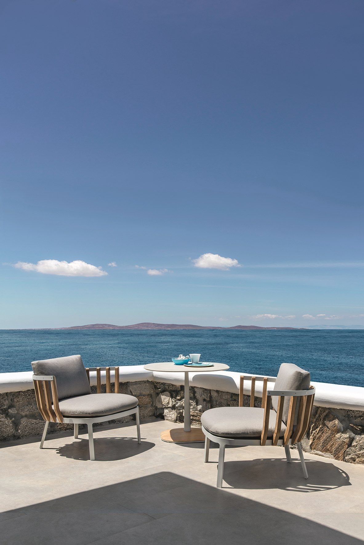 Садовое кресло из тикового дерева с подлокотниками Ethimo качели ARCH-00010047 - Вид №2