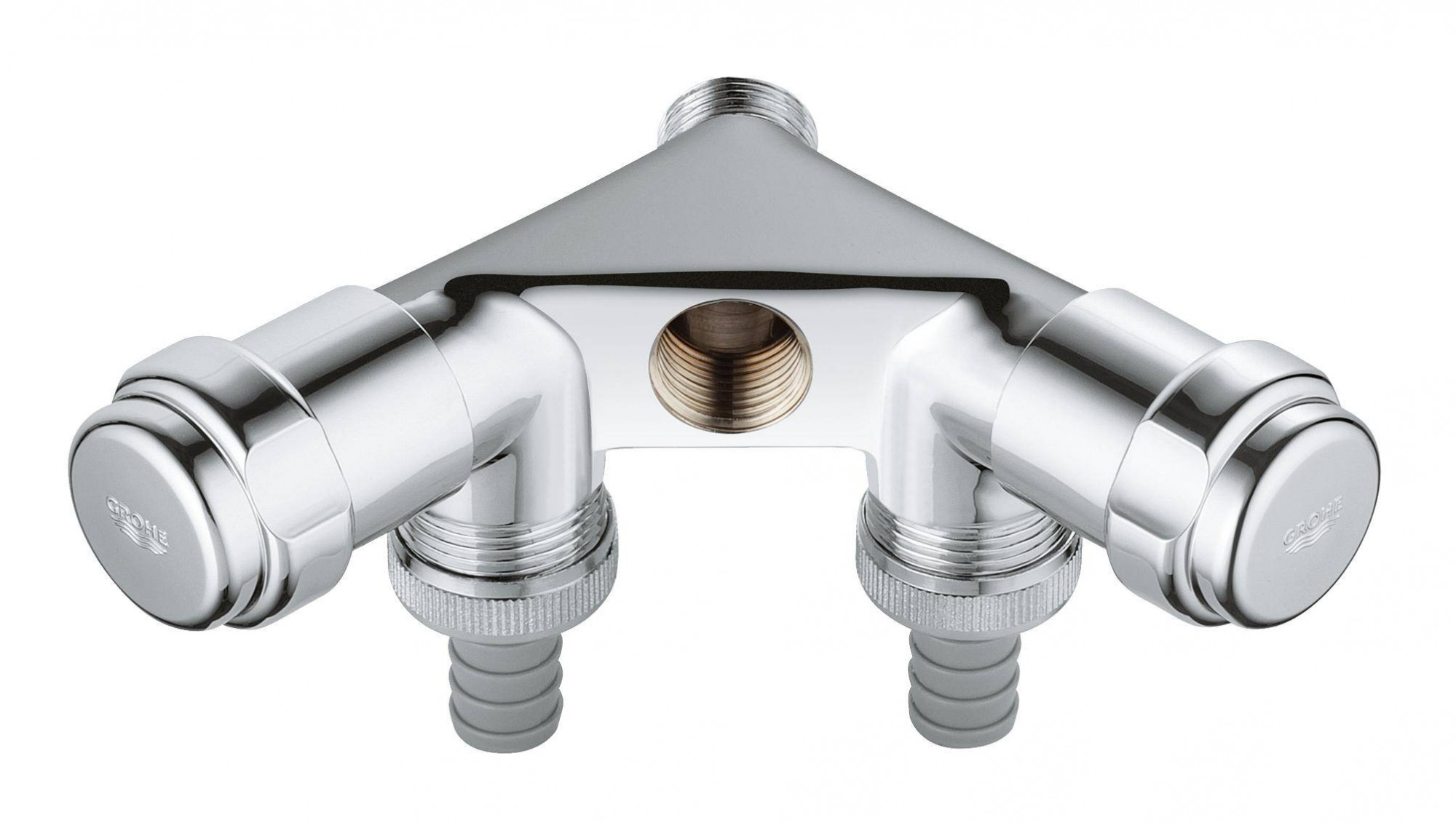 Двойной вентиль GROHE Eggeman Einfach, хром (41020000)