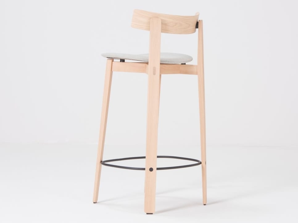 Дубовый барный стул со спинкой Gazzda ARCH-00101904 - Вид №14