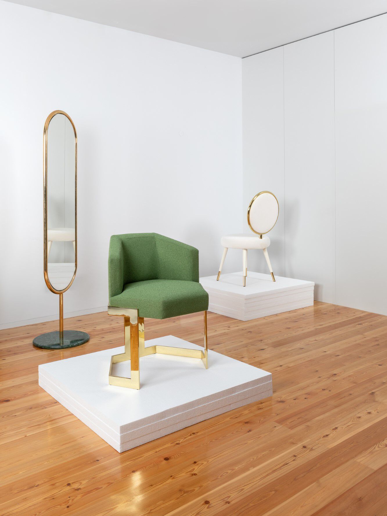 Овальное напольное зеркало ROYAL STRANGER MARSHMALLOW ARCH-00151276 - Вид №3