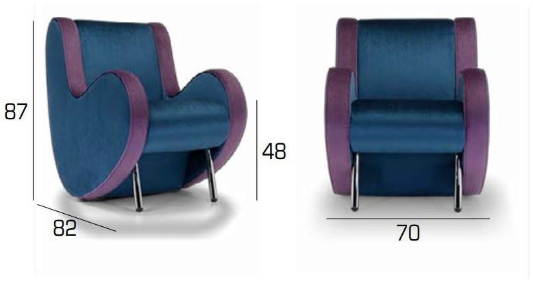 Adrenalina Кресло из ткани Ata sun-id-1428155 - Вид №6