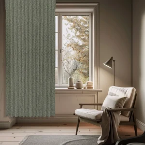 Штора WITERRA на ленте со скрытыми петлями оливковая 200×280 см 89400632