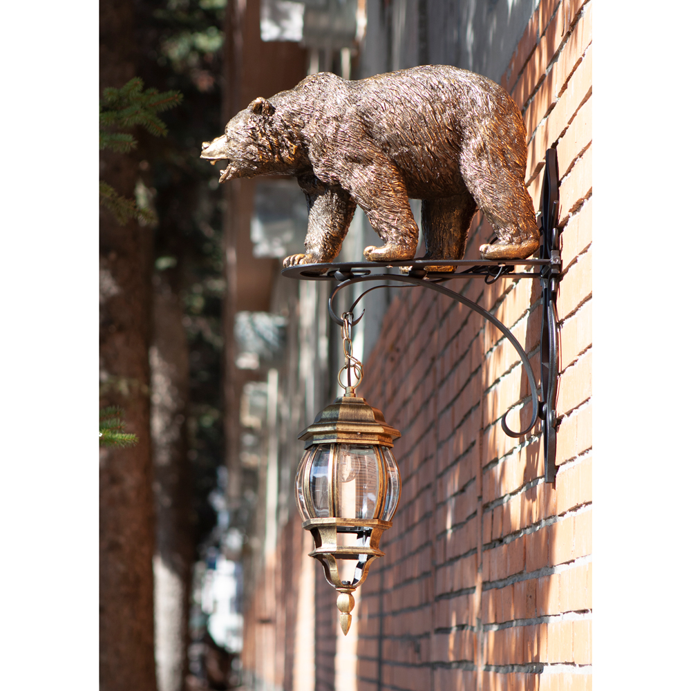 77075 Кронштейн для цветов Медведь Велес Бронза BOGACHO 4627163960376 - Вид №3