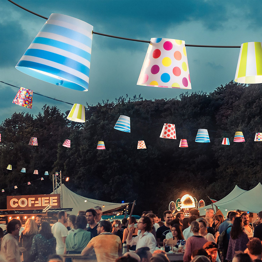 Гирлянда праздничная Рarty Рolonaise, узор Good old days Fatboy 100286 - Вид №2