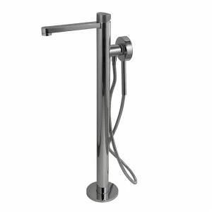 Напольный однорычажный смеситель для ванны с магнитной опорой для ручного душа 100184791. Керамический картридж TRI-CONTROL Ø40 мм со встроенным переключателем.  Tono NOKEN 100184792  CHROME