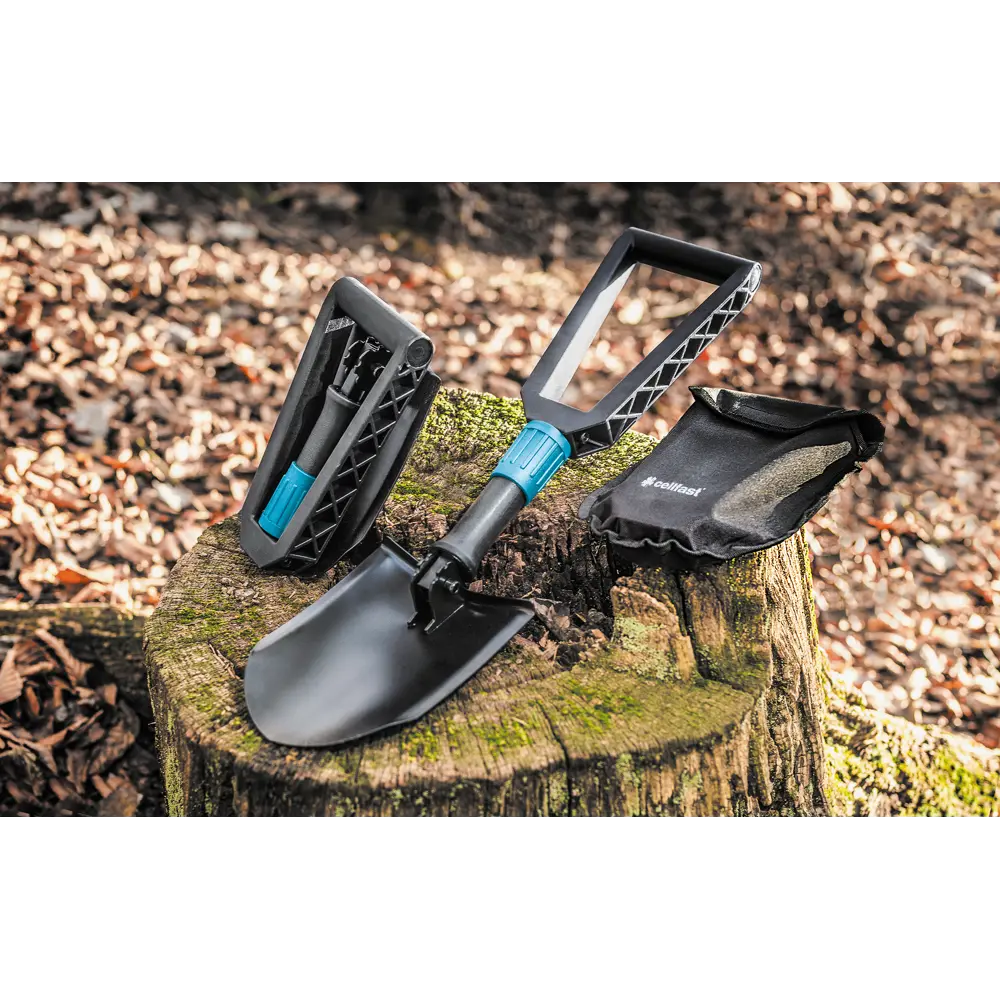 Лопата саперная складная Cellfast Ergo 55 см сталь с черенком STLM-2150254 - Вид №3