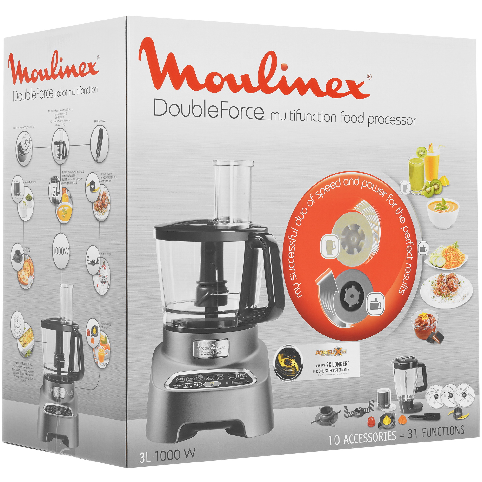 5301778 Кухонный комбайн Moulinex FP827E10 серебристый STDN-0021786 - Вид №10