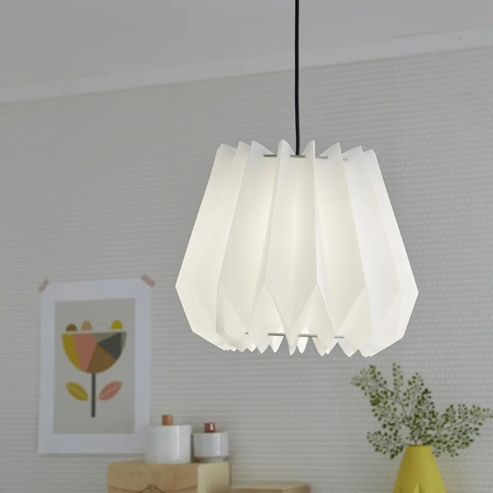 Абажур Yucca 1xЕ27x60 Вт, пластик, цвет белый 18564197 STLM-2070850 INSPIRE  - Вид №2