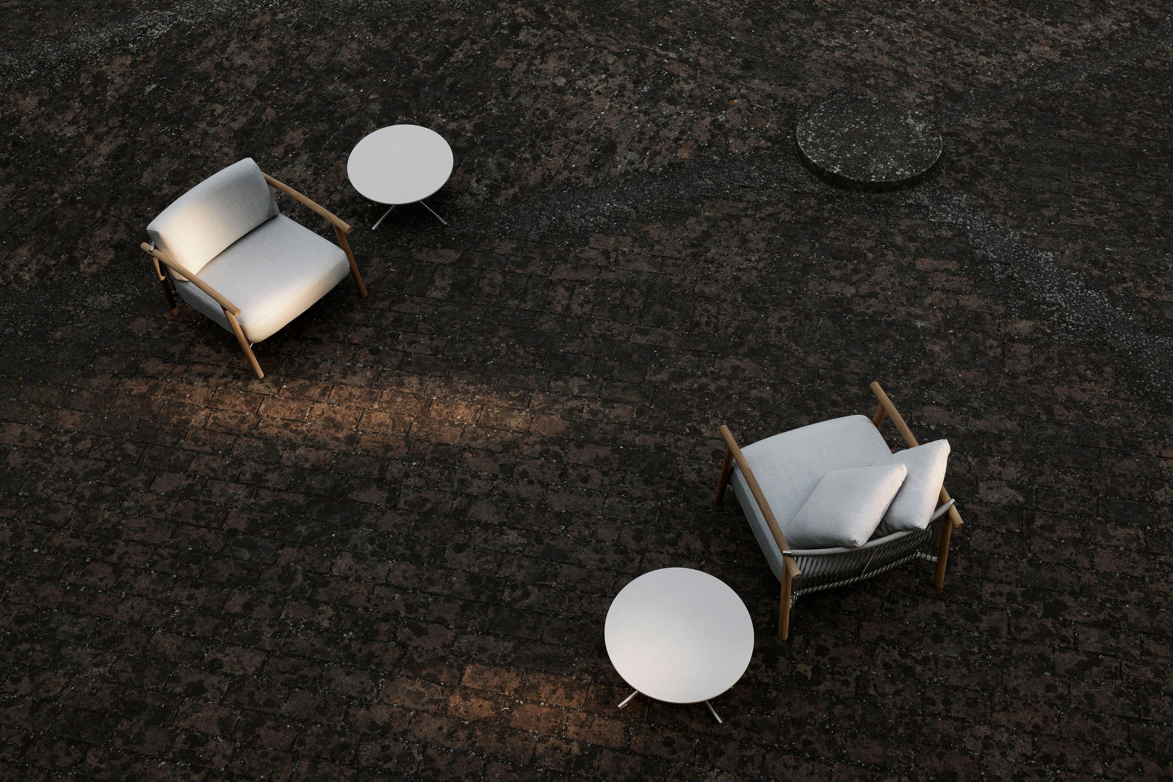 Тканевое садовое кресло с подлокотниками Living Divani Касуми ARCH-00047709 - Вид №3